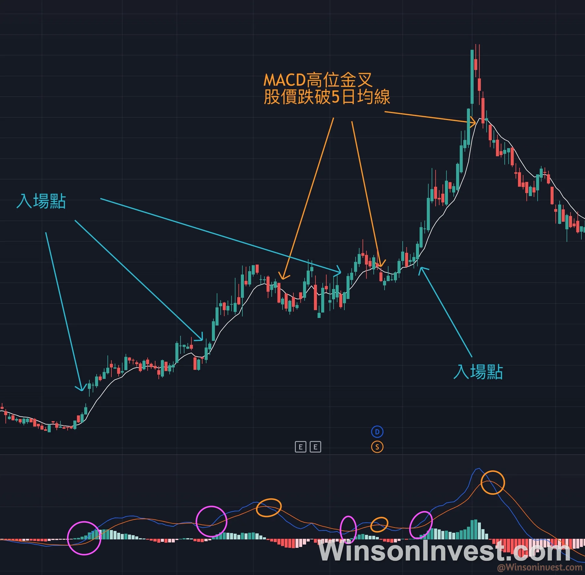 MACD 完整出入場交易循環